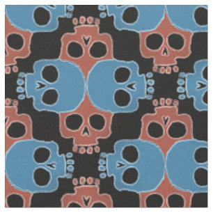 Fun Skull Jigzaag Stof