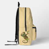 Fun Snake Chameleon Gepersonaliseerde Kinderen Bedrukte Rugzak (Links)