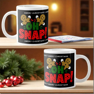 Fun Snapped Gingerbread Man Kerst Mok