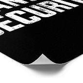 Fun snoep security lazy halloween costuum poster (Hoek)