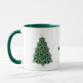 Fun Snowflake Christmas Tree Mug (Gauche)
