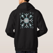 Fun Snowflakes Design Hoodie (Achterkant)