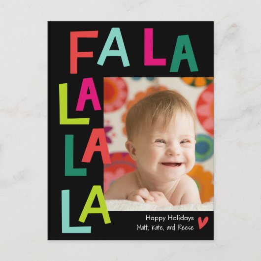 Fun Song EDITABLE COLOR Holiday Briefkaart (Voorkant)