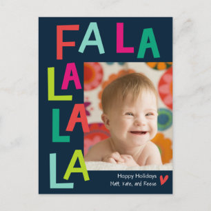 Fun Song EDITABLE COLOR Holiday Briefkaart