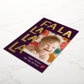 Fun Song Foil Carte de Noël Carte photo de vacance (Rotation)