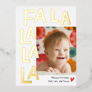 Fun Song Folie Kerstfeestdag Foto Briefkaart