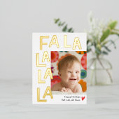 Fun Song Fun Christmas Holiday Photo Carte postale (Debout devant)