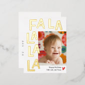 Fun Song Fun Christmas Holiday Photo Carte postale (Recto/Verso)