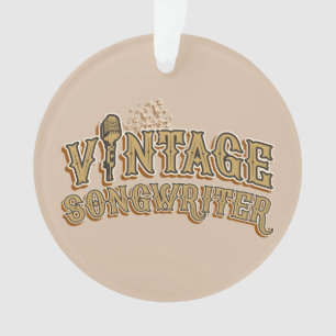 Fun Songwriter Lyricist Novelty Typografie Ornament