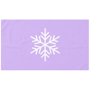 Fun Sophisticated Nordic Snowflake op licht Paarse Tafelkleed