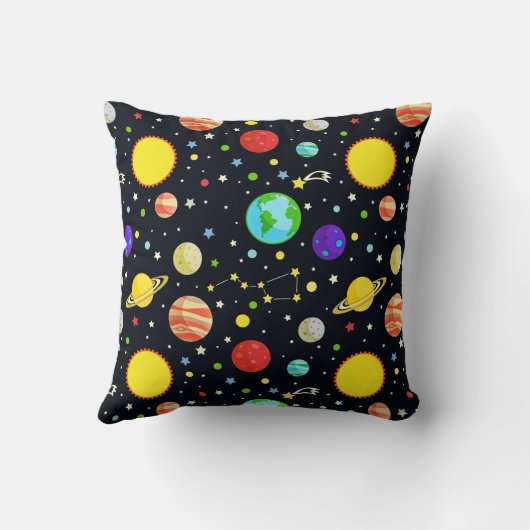 Fun Space Patroon Kussen (Achterkant)