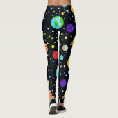 Fun Space Patroon Leggings (Achterkant)