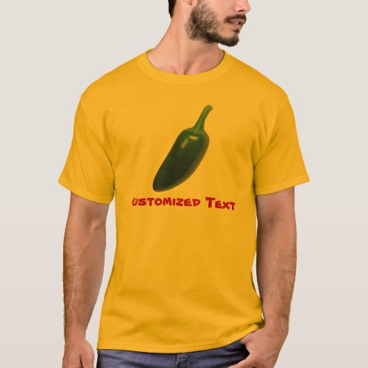 Fun & Spicy Jalapeno Pepper T-shirt (Voorkant)
