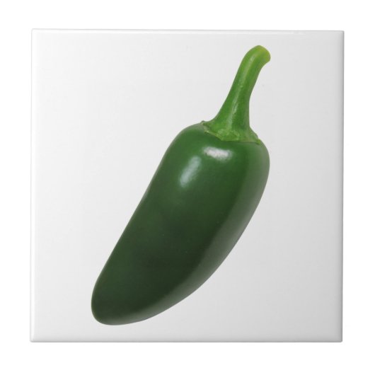 Fun & Spicy Jalapeno Pepper Tegeltje (Voorkant)