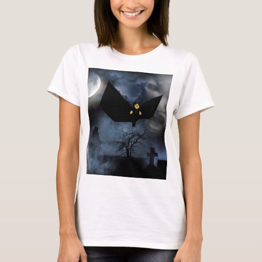 Fun spooky design voor Halloween T-shirt (Voorkant)