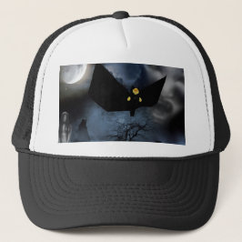 Fun spooky design voor Halloween Trucker Pet