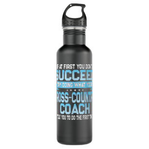 Fun Sport Coach Gift Funny Cross-country Gezegde Waterfles