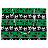 Fun Sportpatroontas met voetbal Large Cadeautasje (Achterkant)