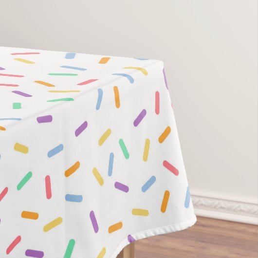 Fun Sprinkles party betegeld tafelkleed (Voorbeeld)
