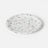 Fun Sprinkles Pattern Birthday Papieren Bordje (Gekanteld)