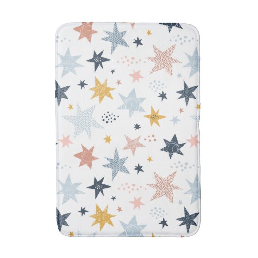 Fun Star Pattern Badmat (Voorkant Verticaal)