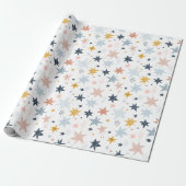 Fun Star Pattern Cadeaupapier (Uitgerold)