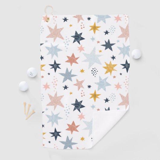 Fun Star Pattern Golfhanddoek (Insitu)
