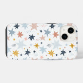 Fun Star Pattern iPhone Hoesje (Achterkant horizontaal)