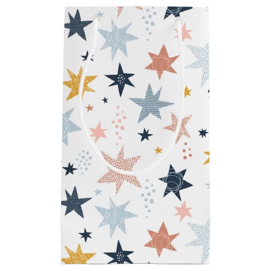 Fun Star Pattern Klein Cadeauzakje (Voorkant)