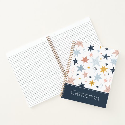 Fun Star Pattern Notitieboek (Binnen)