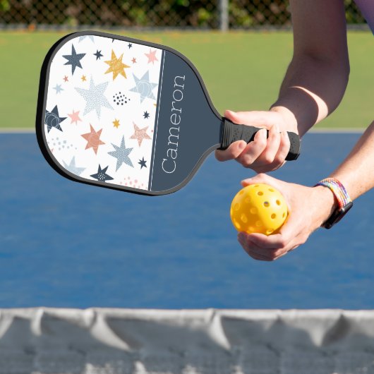 Fun Star Pattern Pickleball Paddle (Insitu)