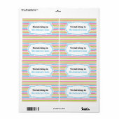 Fun Stripe Dit boek behoort tot de klasse boekplaa Etiket (Full Sheet)