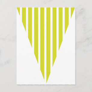 Fun Stripe Lime Green Colorful Flag Bunting Briefkaart