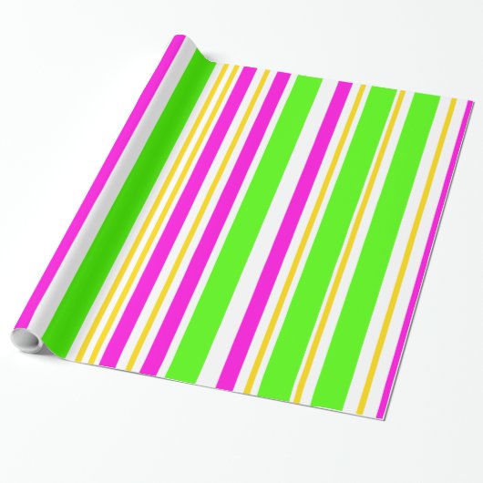 Fun Stripes Cadeaupapier (Uitgerold)