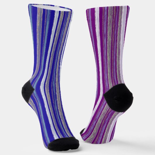 Fun Stripes Mismatched Odd Sokken (Gebogen)