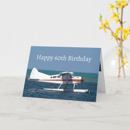 Fun Struik Plane van één  model 60th Kaart (Gele Bloem)