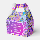 Fun Sugar Skulls Hispanic Fiesta Indigo Violet Bedankdoosjes (Voorkant Zijde)