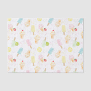 Fun Summer Ice Cream Birthday Party Tissuepapier