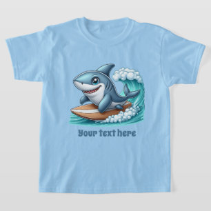 Fun Summer shark tekst unisex toevoegen T-shirt