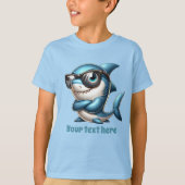 Fun Summer shark voeg tekst jongens toe T-shirt (Voorkant)