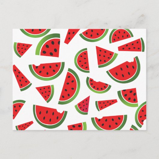 Fun Summer Watermelon Fruit Briefkaart (Voorkant)