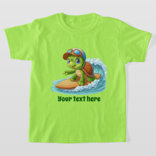 Fun Summer zee schildpad tekst unisex toevoegen T-shirt