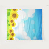 Fun Sunflower Photo Backdrop Tapestry Wandkleed (Voorkant (horizontaal))
