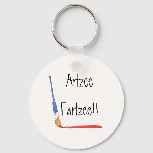 Fun Super Cute Artzee Fartzee-artiesten Sleutelhanger (Voorkant)