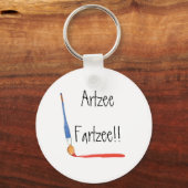 Fun Super Cute Artzee Fartzee-artiesten Sleutelhanger (Voorkant)