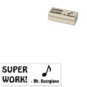 Fun "SUPER WORK !" Marquage du tampon en caoutchou (Tamponné)