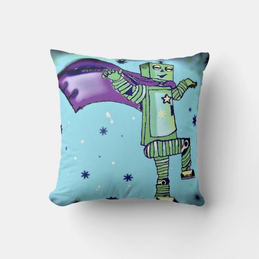 Fun Superheld Robot Sierkussen (Voorkant)