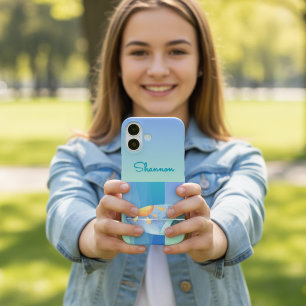 Fun Surfer meisje iPhone Case