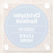 Fun Surgeon Wall Plaque Style Onderzetter (Achterkant)