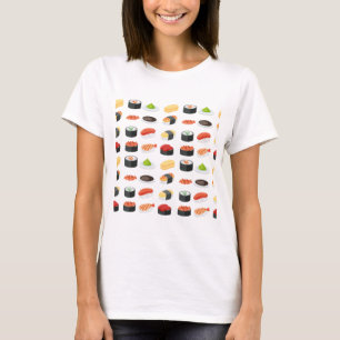 Fun Sushi-patroon T-shirt